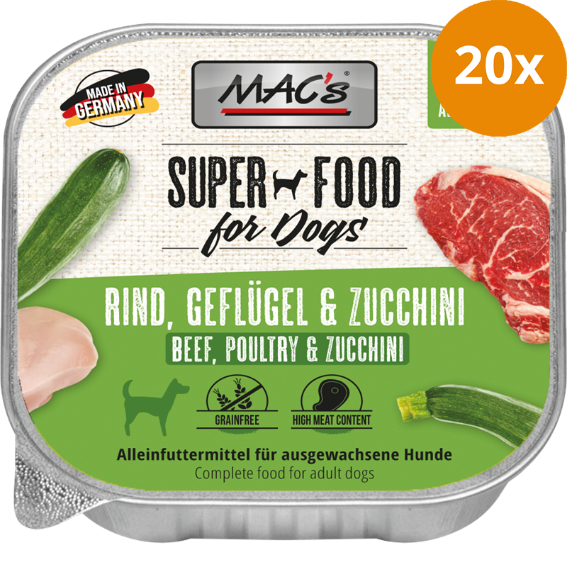 MAC's Dog Rind, Geflügel & Zucchini 150 g