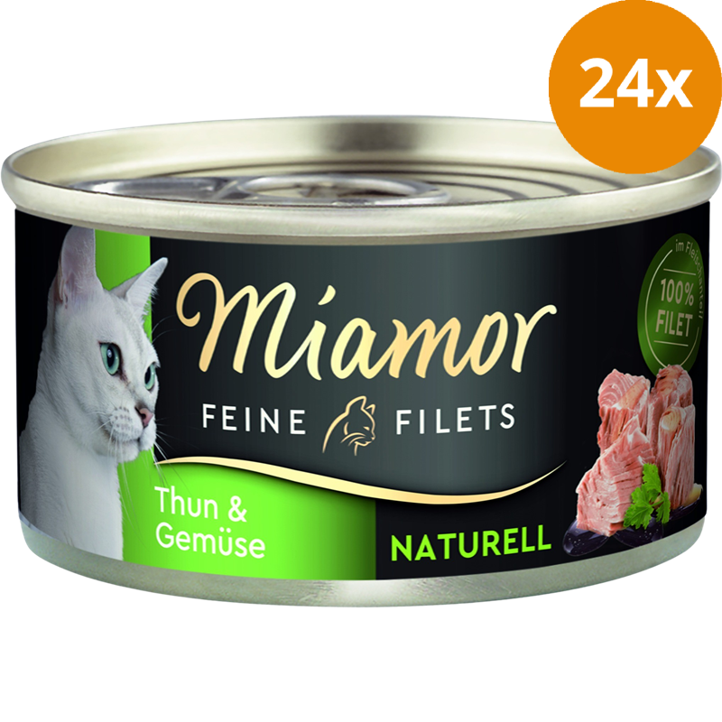 Miamor Feine Filet Naturell Thunfisch & Gemüse 80 g