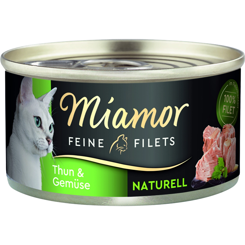 Miamor Feine Filet Naturell Thunfisch & Gemüse 80 g