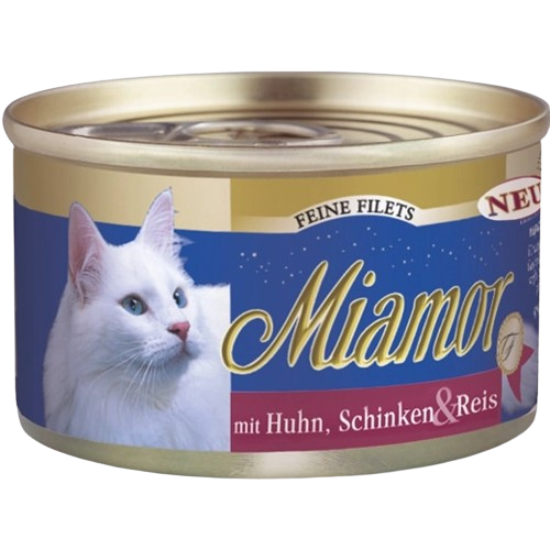 Miamor Feine Filets Huhn, Schinken & Reis 100 g