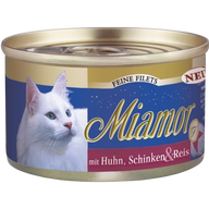 Miamor Feine Filets Huhn, Schinken & Reis 100 g