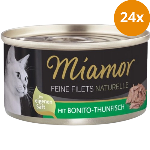Miamor Feine Filets Naturelle Bonito-Thunfisch 80 g
