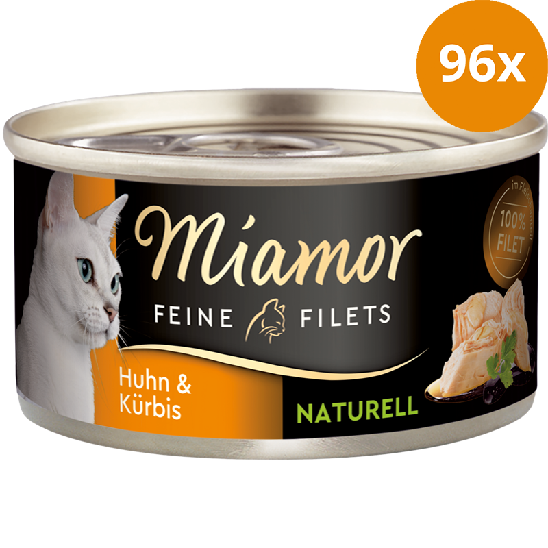 Miamor Feine Filets Naturelle Huhn & Kürbis 80 g