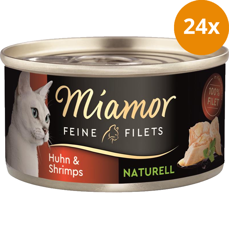 Miamor Feine Filets Naturelle Huhn & Shrimps 80 g