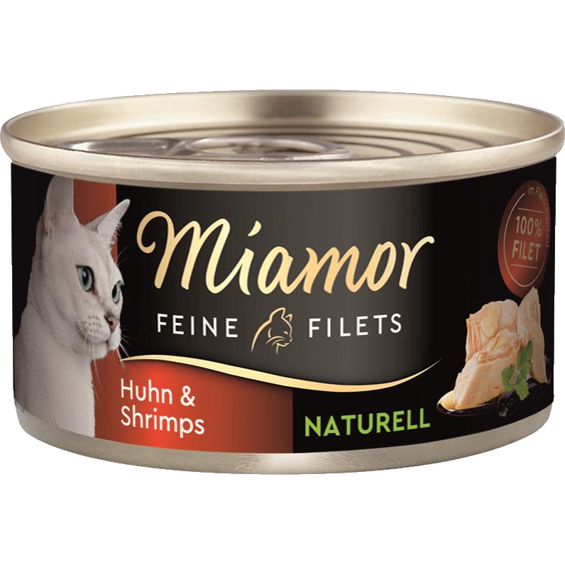 Miamor Feine Filets Naturelle Huhn & Shrimps 80 g
