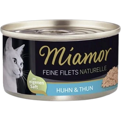 Miamor Feine Filets Naturelle Huhn & Thunfisch 80 g