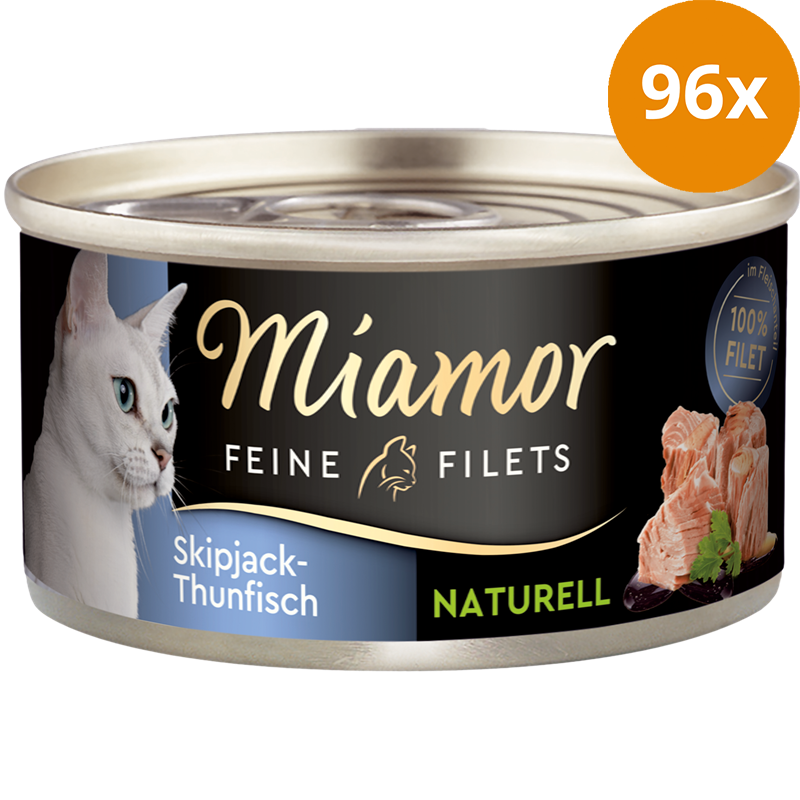 Miamor Feine Filets Naturelle Skipjack-Thunfisch 80 g