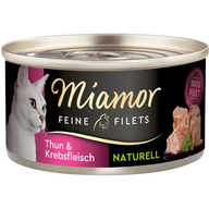 Miamor Feine Filets Naturelle Thunfisch & Krebs 80 g