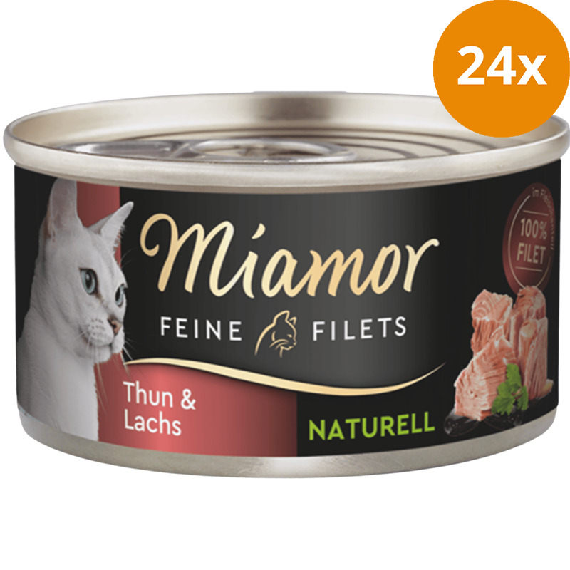 Miamor Feine Filets Naturelle Thunfisch & Lachs 80 g