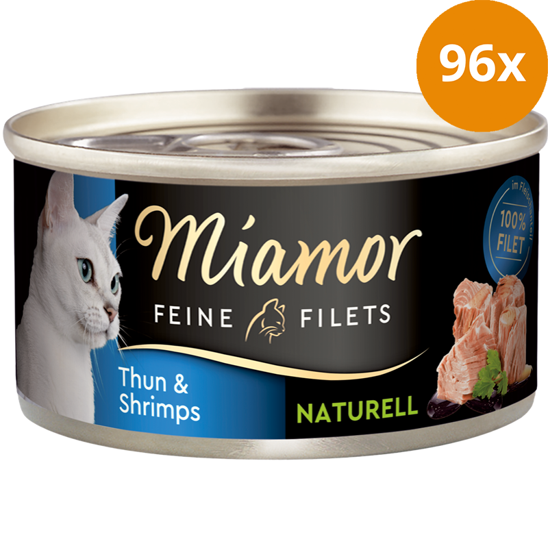 Miamor Feine Filets Naturelle Thunfisch & Shrimps 80 g
