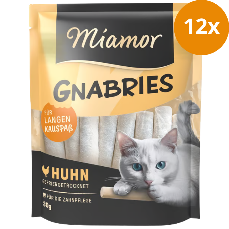 Miamor Gnabries Knabberstick Huhn 12 x 30 g