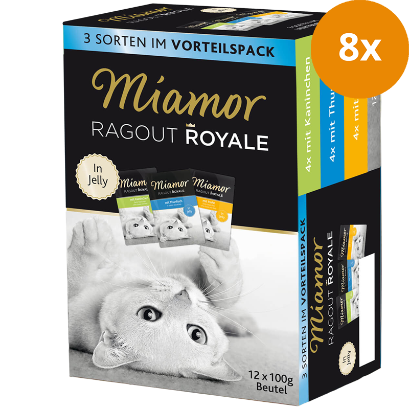 Miamor Ragout Royale in Jelly Multimix Kaninchen, Huhn & Thunfisch 1200 g