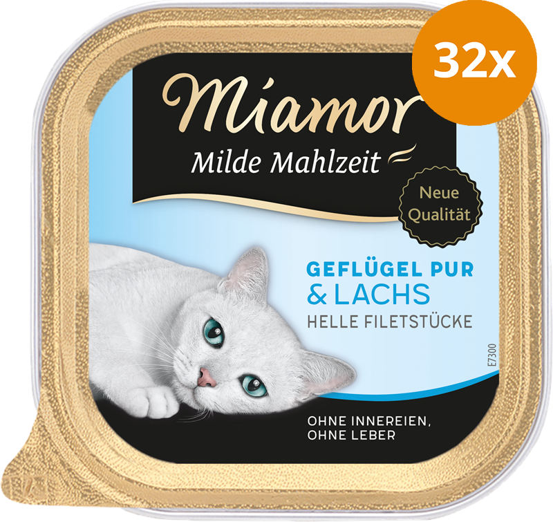 Miamor Milde Mahlzeit Geflügel & Lachs 100 g