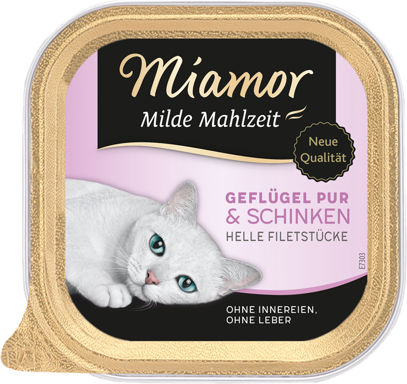 Miamor Milde Mahlzeit Geflügel & Schinken 100 g