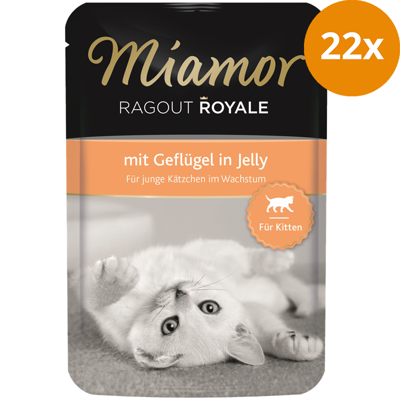Miamor Ragout Royale in Jelly für Kitten mit Geflügel 100 g