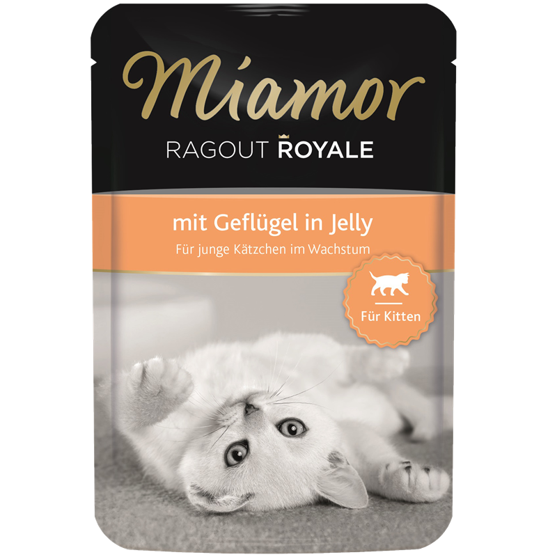 Miamor Ragout Royale in Jelly für Kitten mit Geflügel 100 g