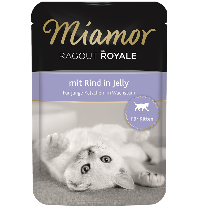 Miamor Ragout Royale in Jelly für Kitten mit Rind 100 g