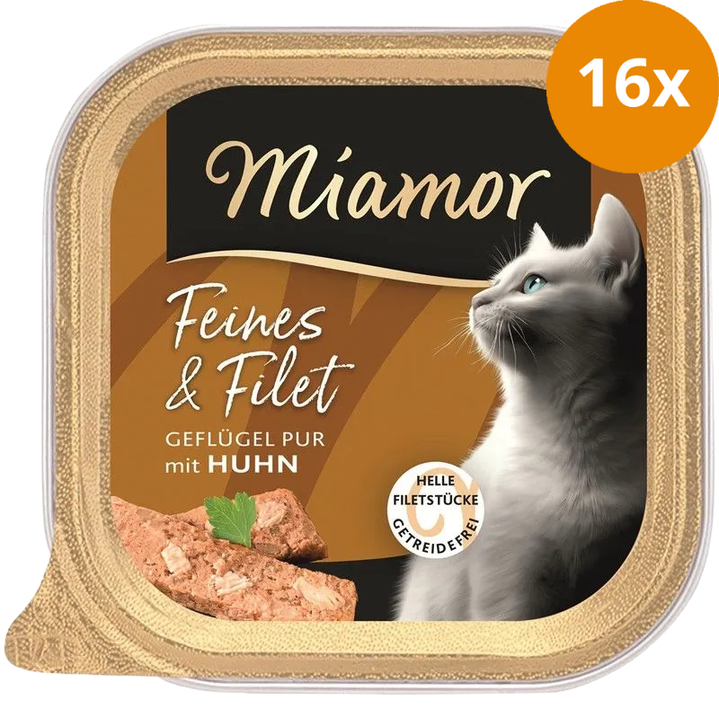 Miamor Schale Feines & Filet Geflügel Pur & Huhn