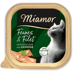 Miamor Schale Feines & Filet Geflügel Pur & Gemüse 100 g