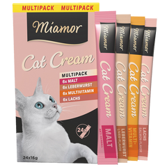 Miamor Snack Cream Vielfalt Multipack 24 x 16 g