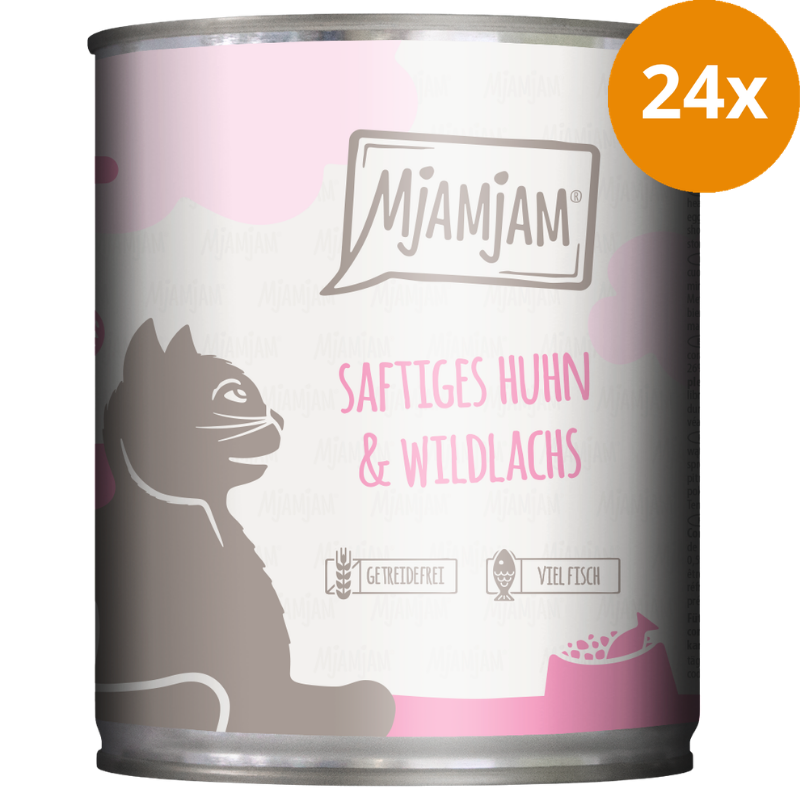 MjAMjAM Huhn + Wildlachs 800 g