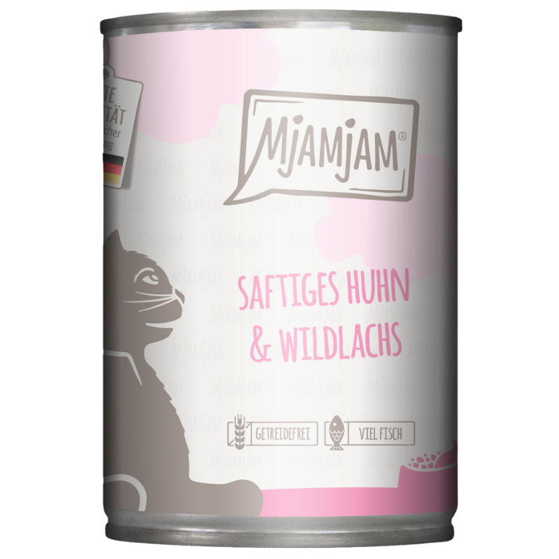 MjAMjAM Huhn + Wildlachs 400 g