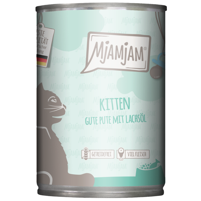 MjAMjAM Kitten gute Pute mit Lachsöl 400 g