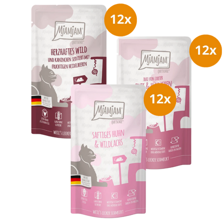 Mjamjam Quetschie 125 g - Mix Sparpaket