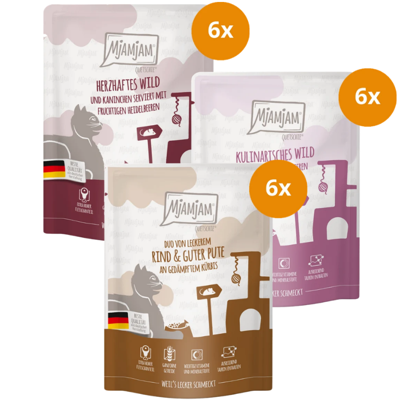Mjamjam Quetschie 300 g - Mix Sparpaket