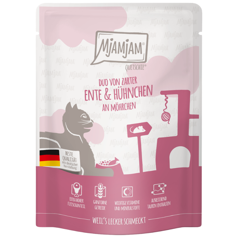 MjAMjAM Quetschie DUO Ente + Huhn Möhre 300 g