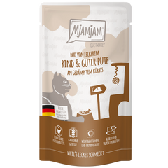 MjAMjAM Quetschie DUO Rind, Pute + Kürbis 125 g