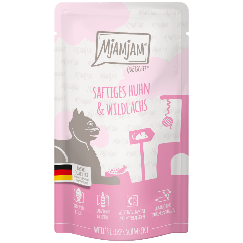 MjAMjAM Quetschie Huhn + Wildlachs 125 g