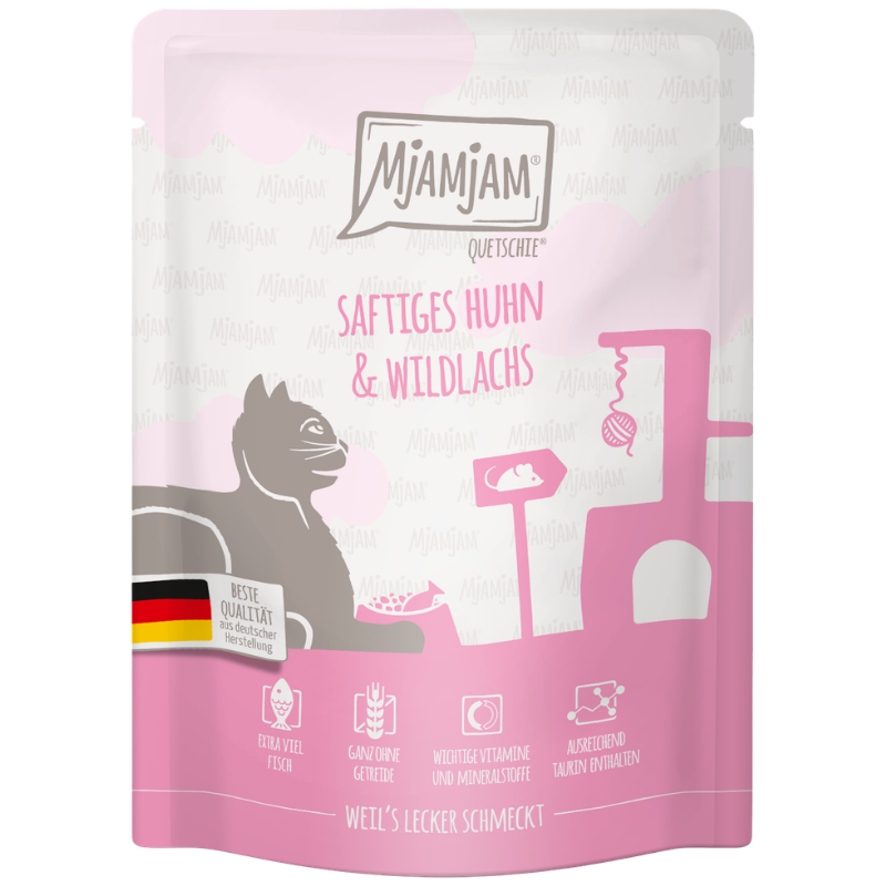 MjAMjAM Quetschie Huhn + Wildlachs 300 g