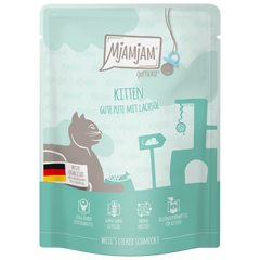 MjAMjAM Quetschie Kitten Pute mit Lachsöl 300 g