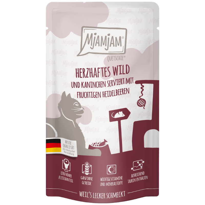 MjAMjAM Quetschie Wild + Kaninchen 125 g