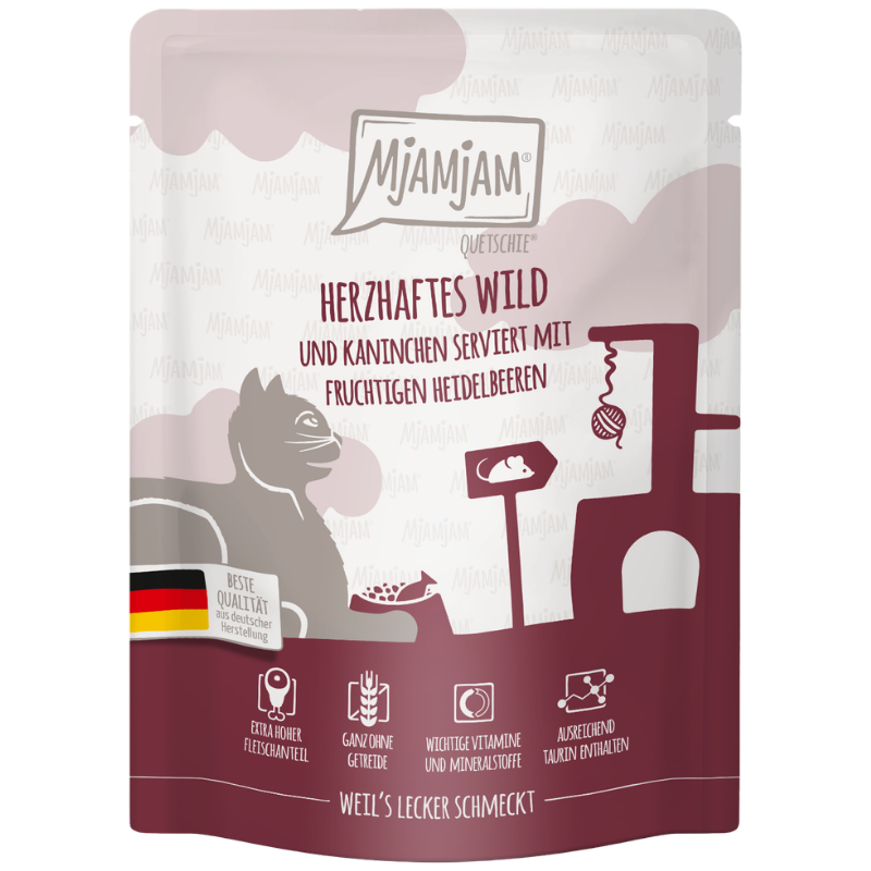 MjAMjAM Quetschie Wild + Kaninchen 300 g
