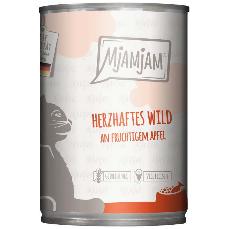 MjAMjAM herzhaftes Wild an fruchtigem Apfel 400 g