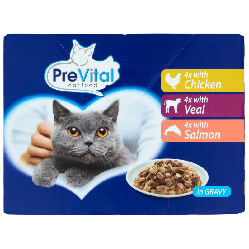 PreVital Cat 12 x 100 g PB Multipack