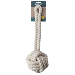 Quapas Dog Toy Rope Ball Natural XL