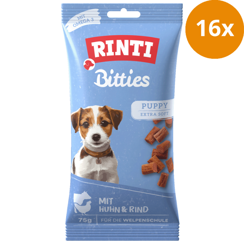 Rinti Puppy Bitties Huhn & Rind 75 g