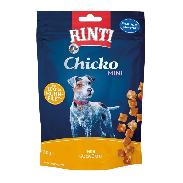 Rinti Chicko Mini Käsewürfel Huhn 80 g