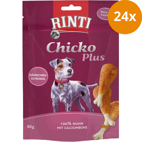 Rinti Chicko Plus Hähnchenschenkel mit Calciumbone 80 g