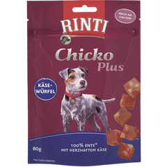 Rinti Chicko Plus Käsewürfel mit Ente 80 g