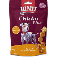 Rinti Chicko Plus Käsewürfel mit Huhn 80 g