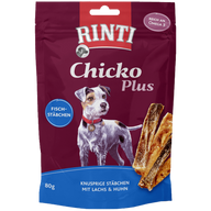 Rinti Chicko Plus Fischstäbchen mit Lachs & Huhn 80 g