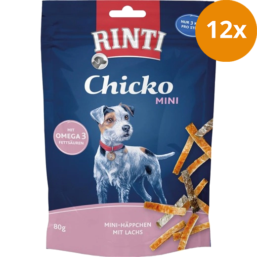 Rinti Extra Chicko Mini Häppchen mit Lachs 80 g