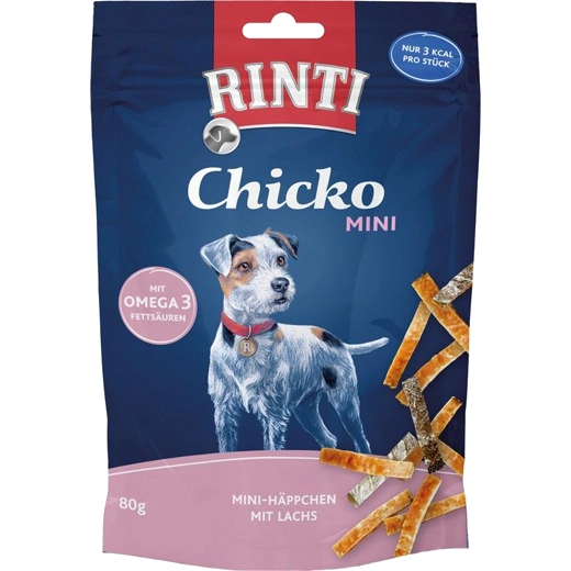 Rinti Extra Chicko Mini Häppchen mit Lachs 80 g