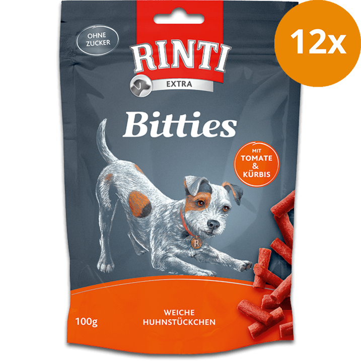 Rinti Extra Mini Bitties Huhn, Tomate & Kürbis 100 g