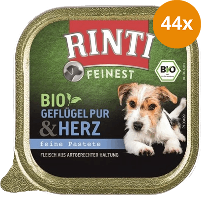 Rinti Feinest Bio Geflügel Pur & Herz 150 g