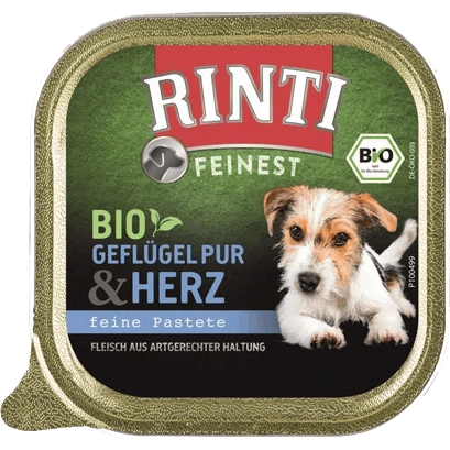 Rinti Feinest Bio Geflügel Pur & Herz 150 g